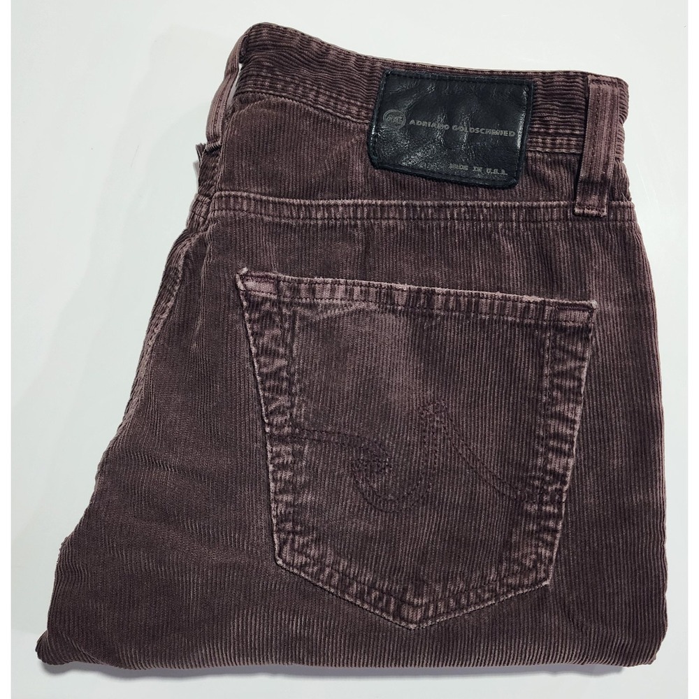 Ag Adriano Goldschmied Men's Brown Protege Courdory Pants Size 30 X 30